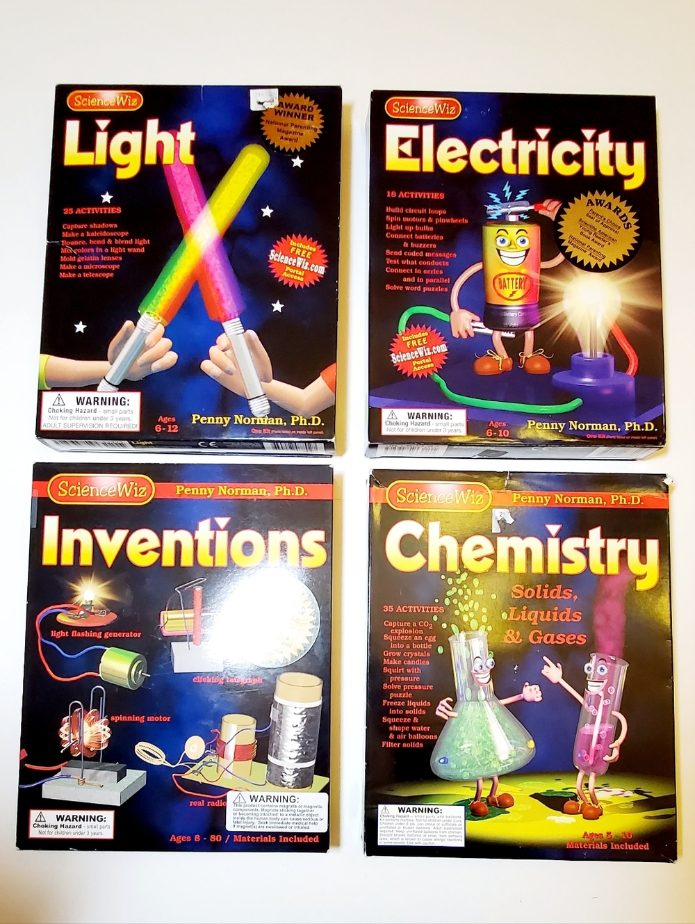 4 Science Wiz Kits- Some New